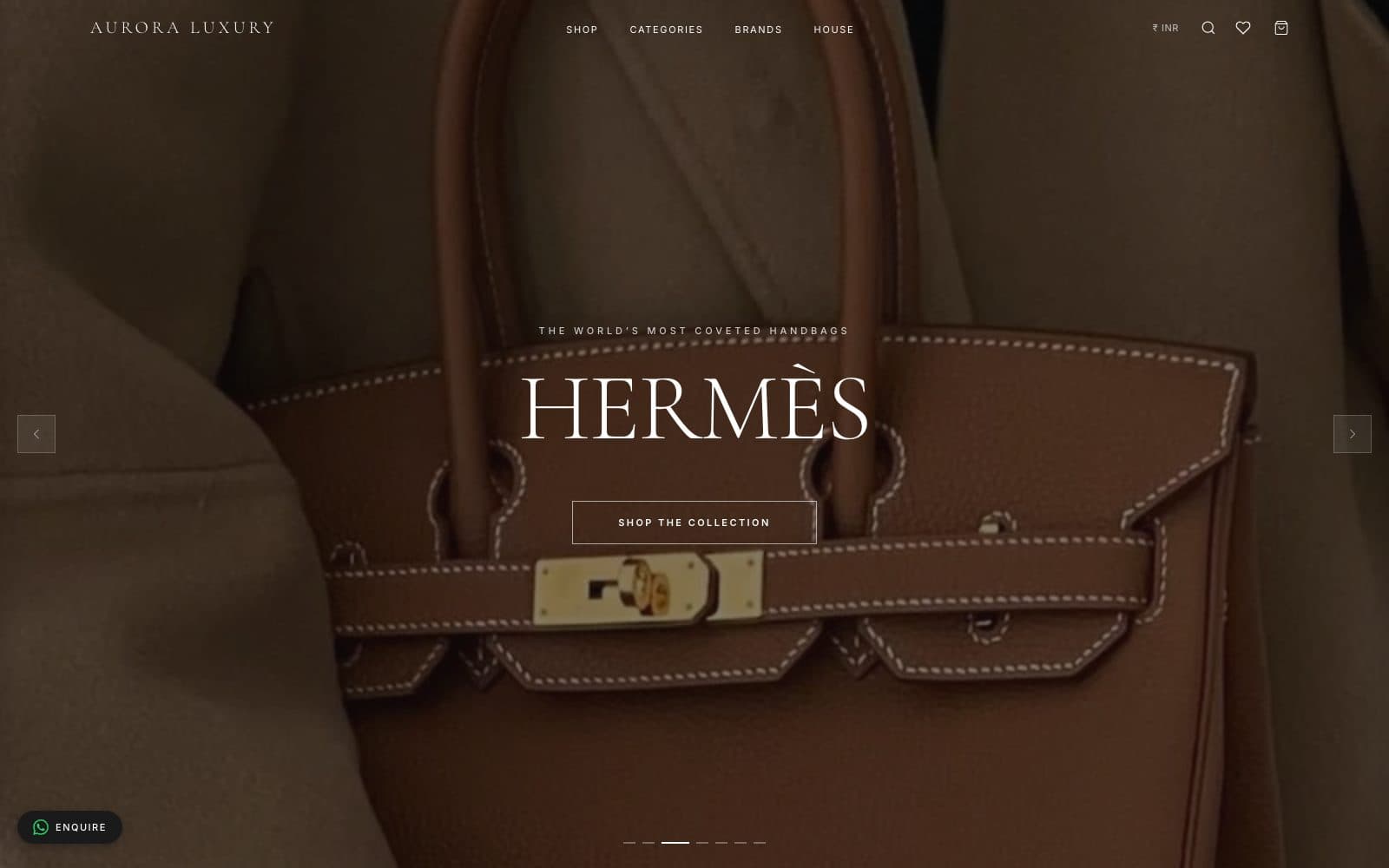 Aurora Luxury website screenshot